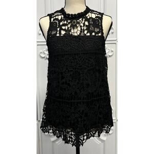 Maurices Black Lace Sleeveless Top- Women's XS